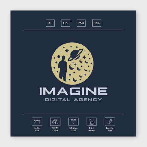 Imagine Digital Agency Logo cover image.