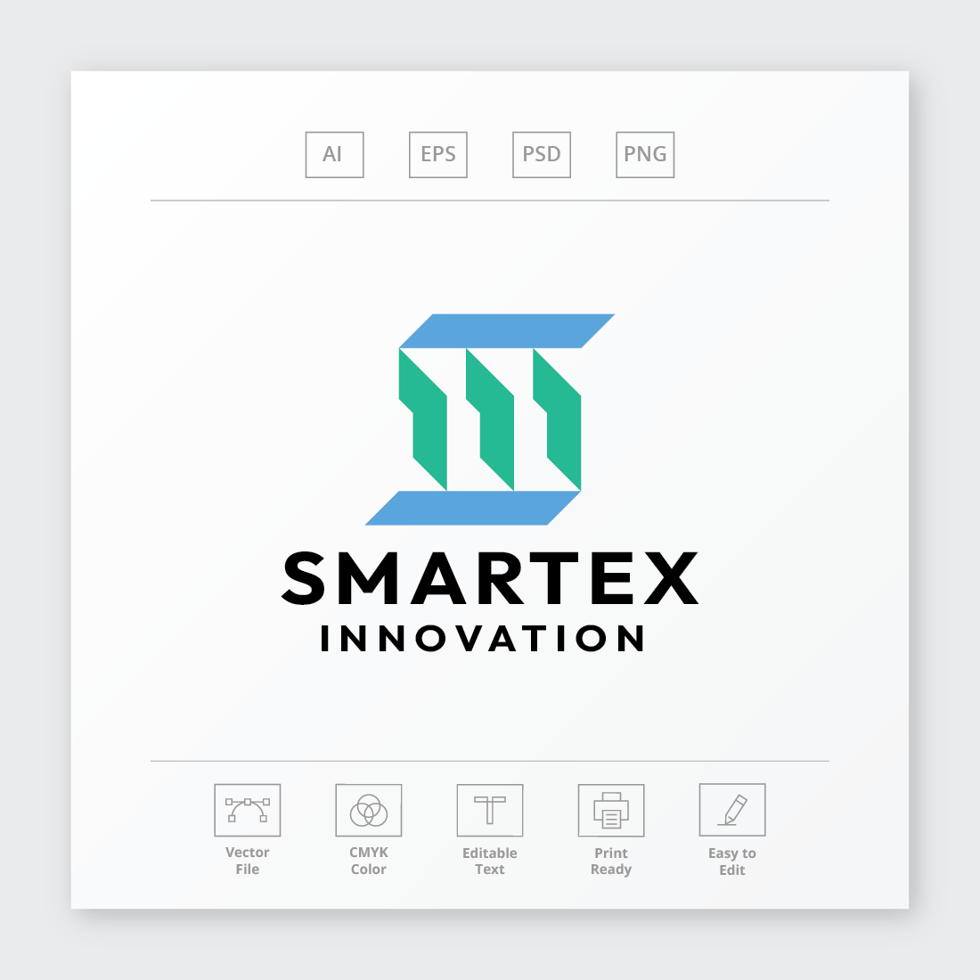 Smartex Letter S Logo preview image.