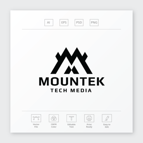 Mountain Letter M Logo cover image.