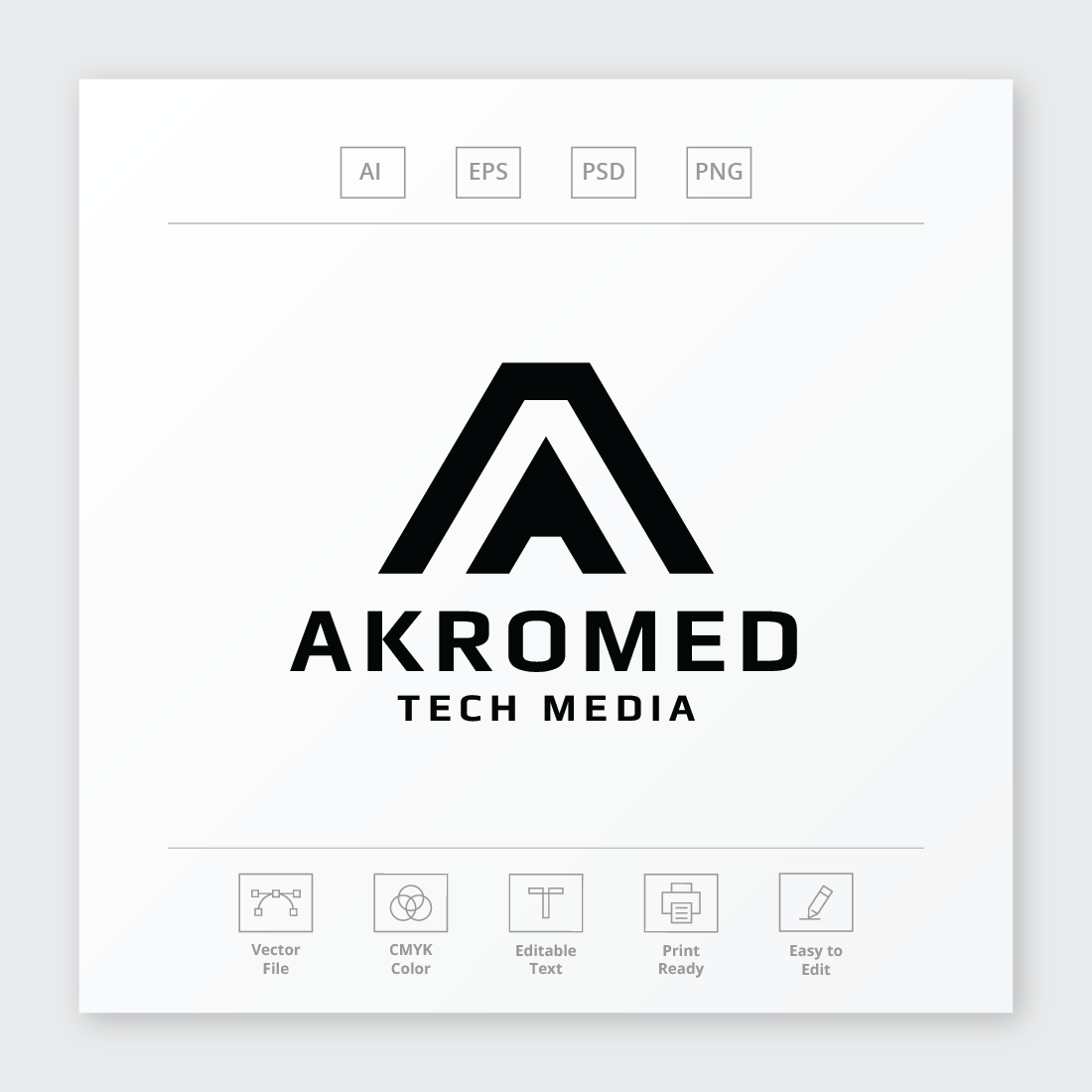 Akromed Letter A Logo preview image.