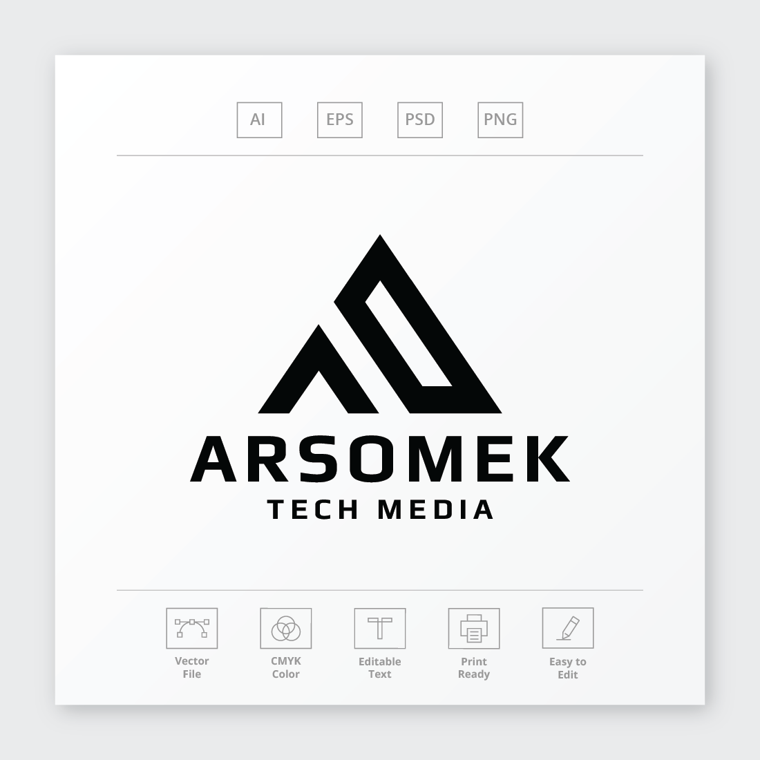Arsomek Letter A Logo preview image.