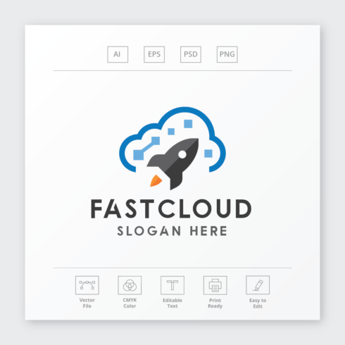 Fast Cloud Logo cover image.