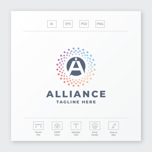Alliance Letter A Logo cover image.