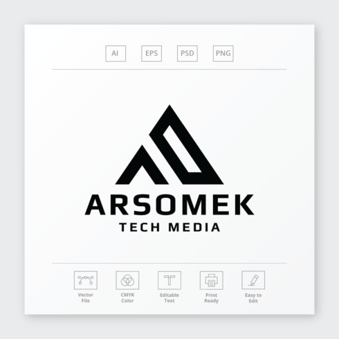 Arsomek Letter A Logo cover image.