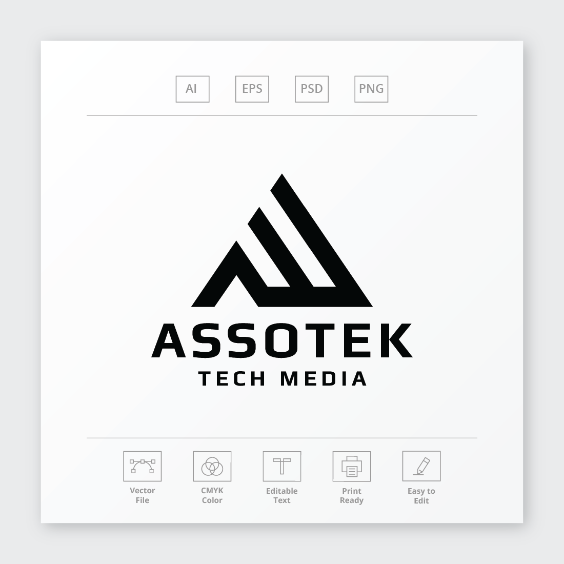 Assotek Letter A Logo preview image.