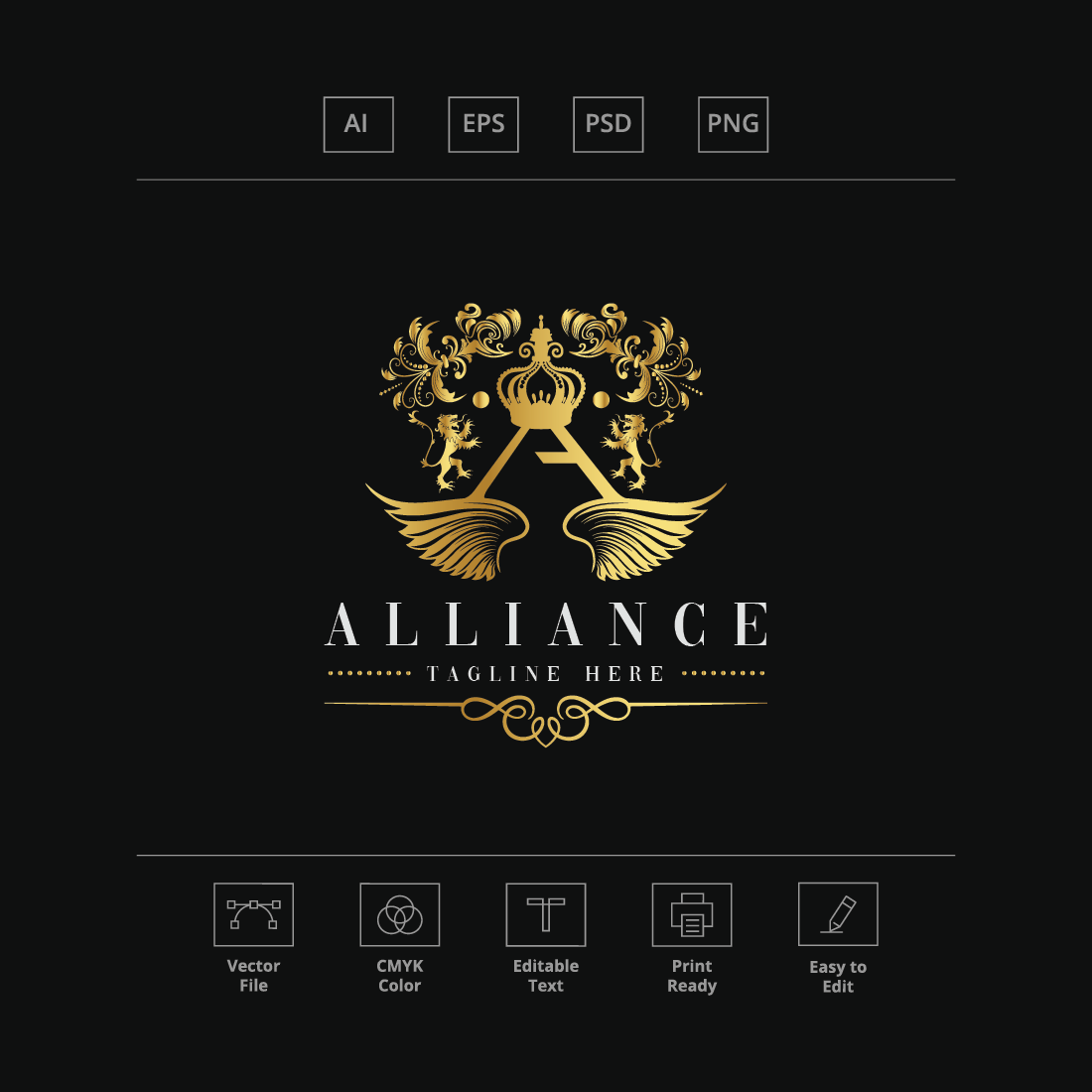 Alliance Letter A Logo preview image.