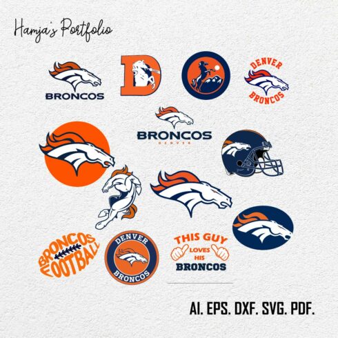 Denver Broncos Vector logo Svg cover image.