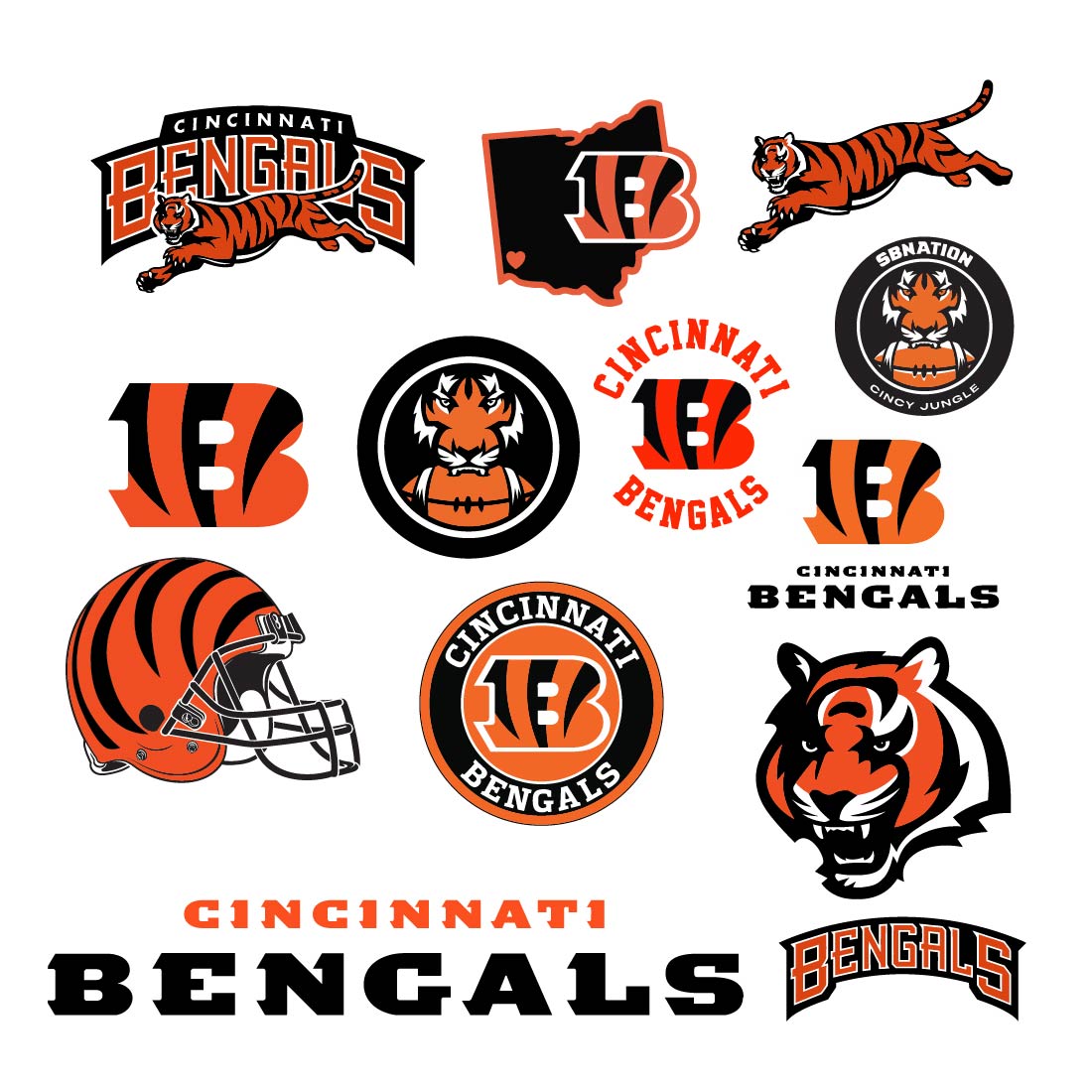 Cincinnati Bengals Vector logo Svg preview image.