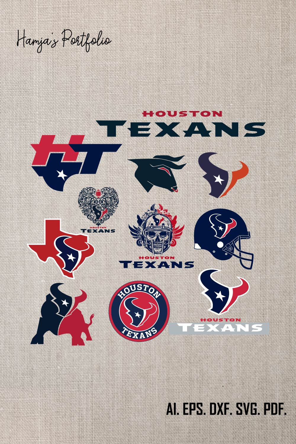 Houston Texans Vector logo Svg pinterest preview image.