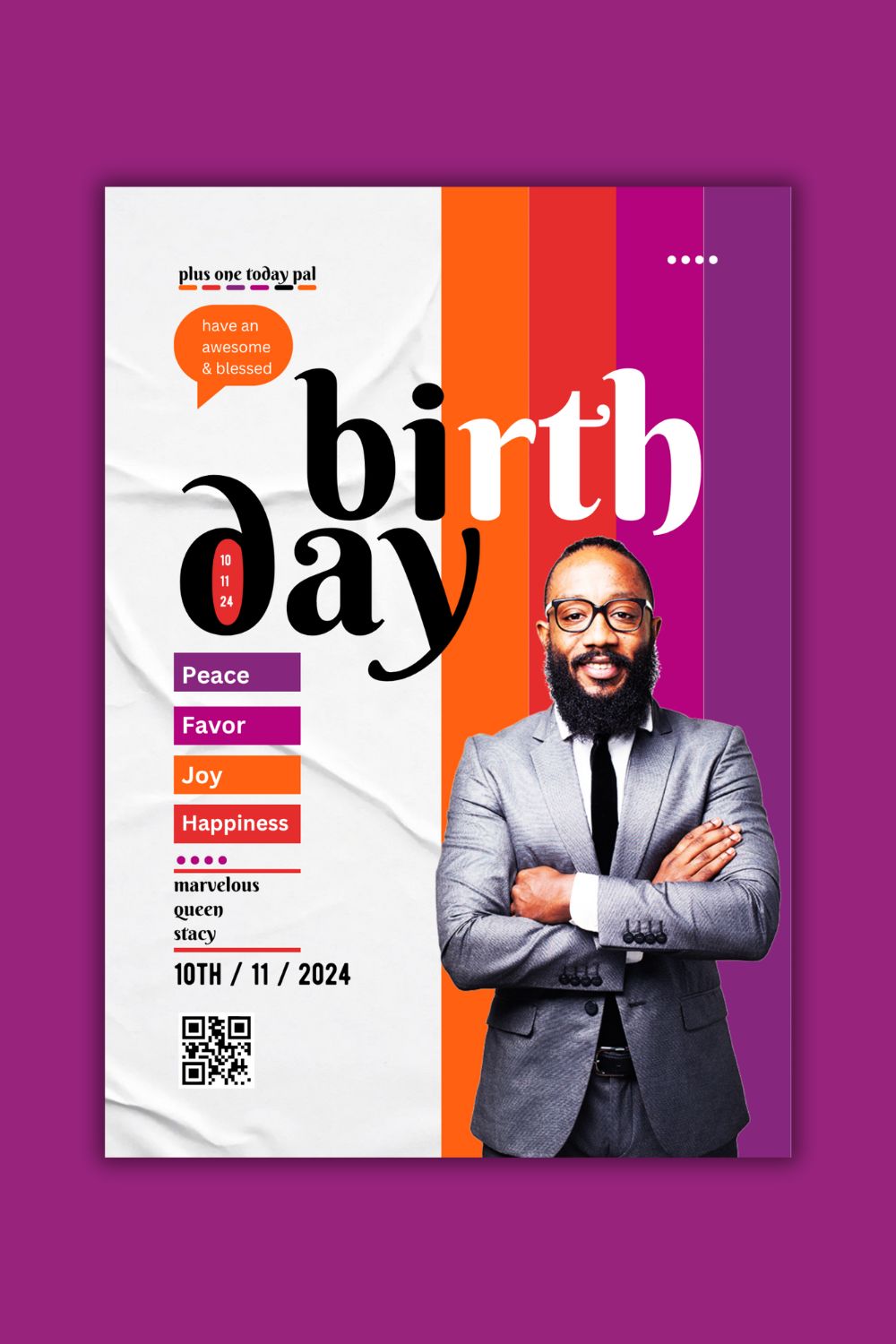 1 Instagram sized Canva Happy Birthday Design Template Bundle – $4 pinterest preview image.