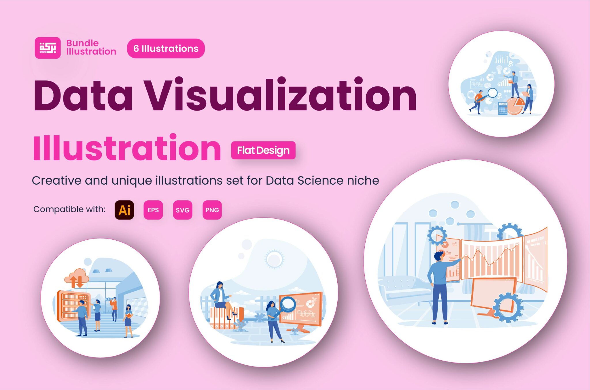 Illustration of Data Visualization - MasterBundles