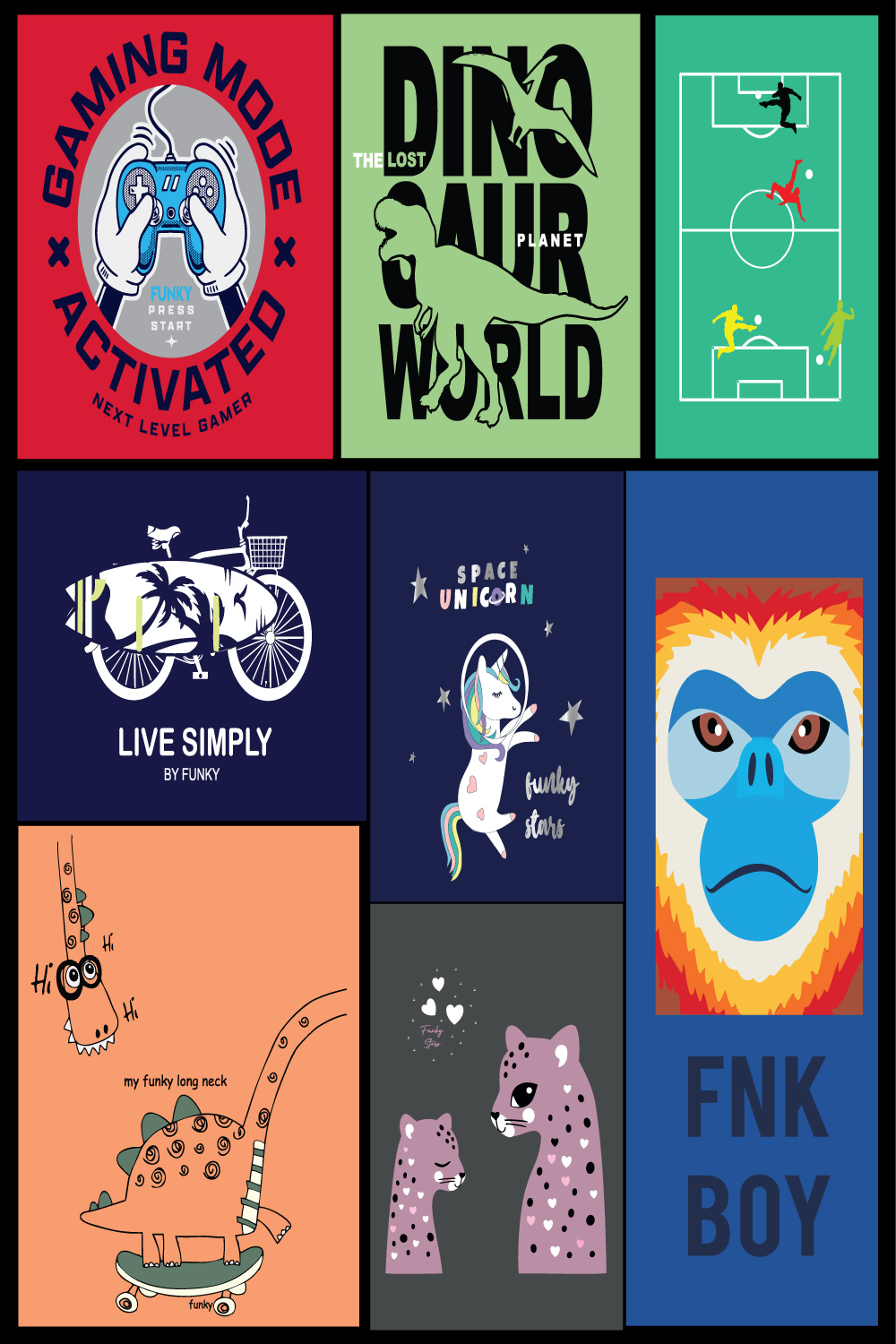 Complete ready t-shirt design vector illustrator file for screen print pinterest preview image.