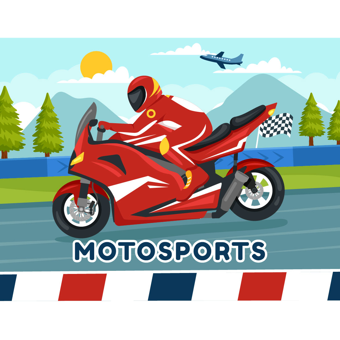 12 Racing Motosport Illustration cover image.
