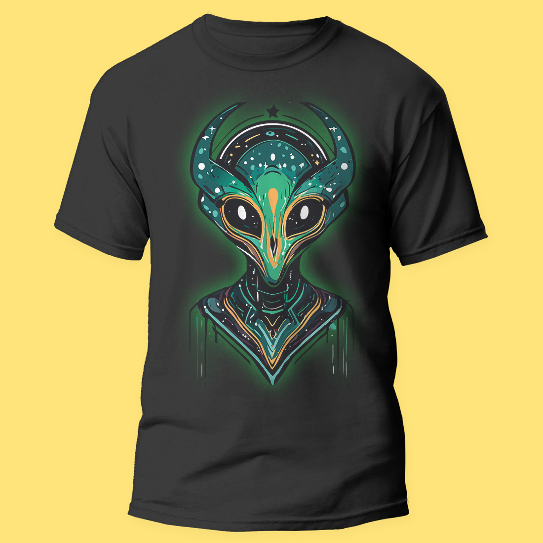 alien-galaxy-t-shirt-design preview image.