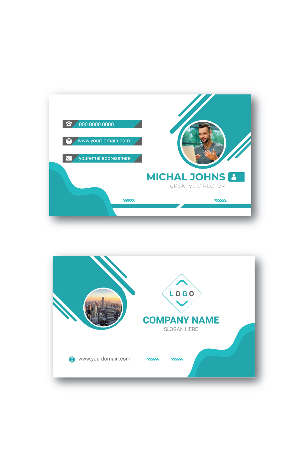 Business Card Design pinterest preview image.