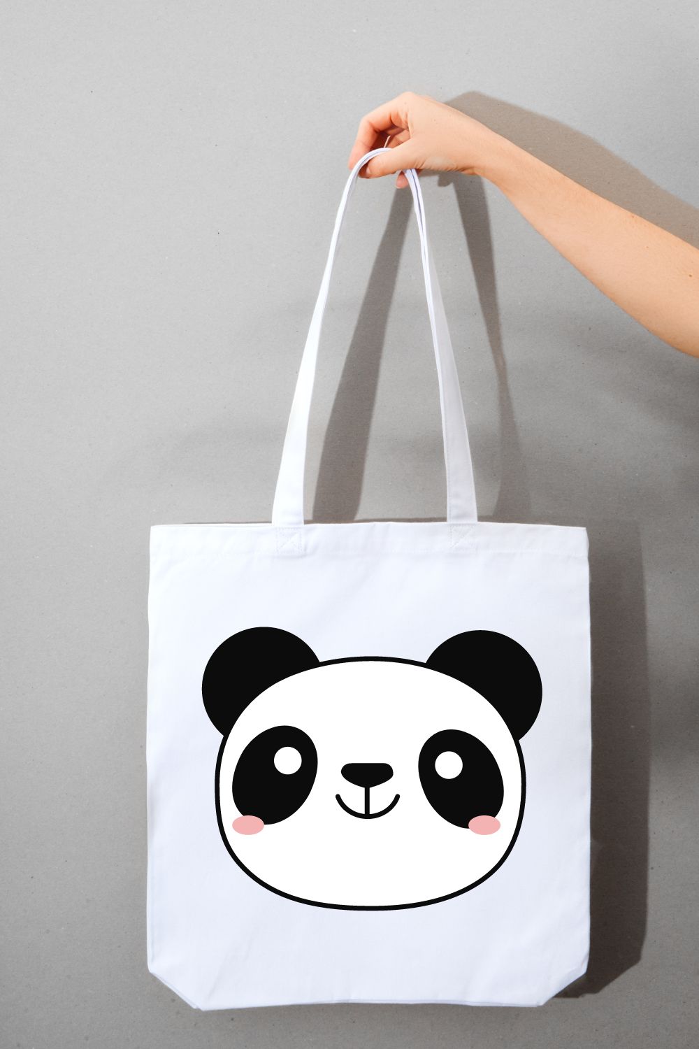Cute Panda Vector Art pinterest preview image.