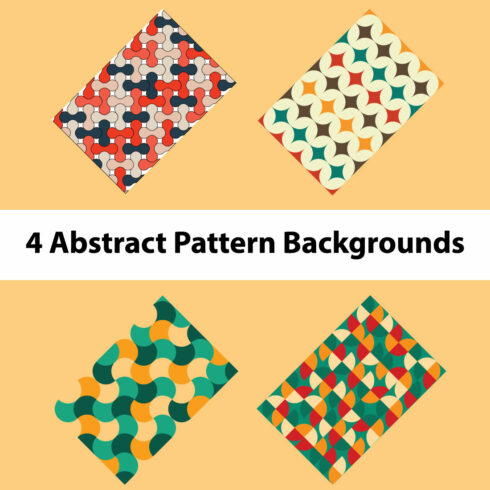 4 Abstract Pattern Backgrounds cover image.