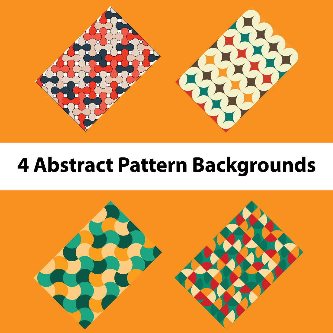 4 Abstract Pattern Backgrounds preview image.
