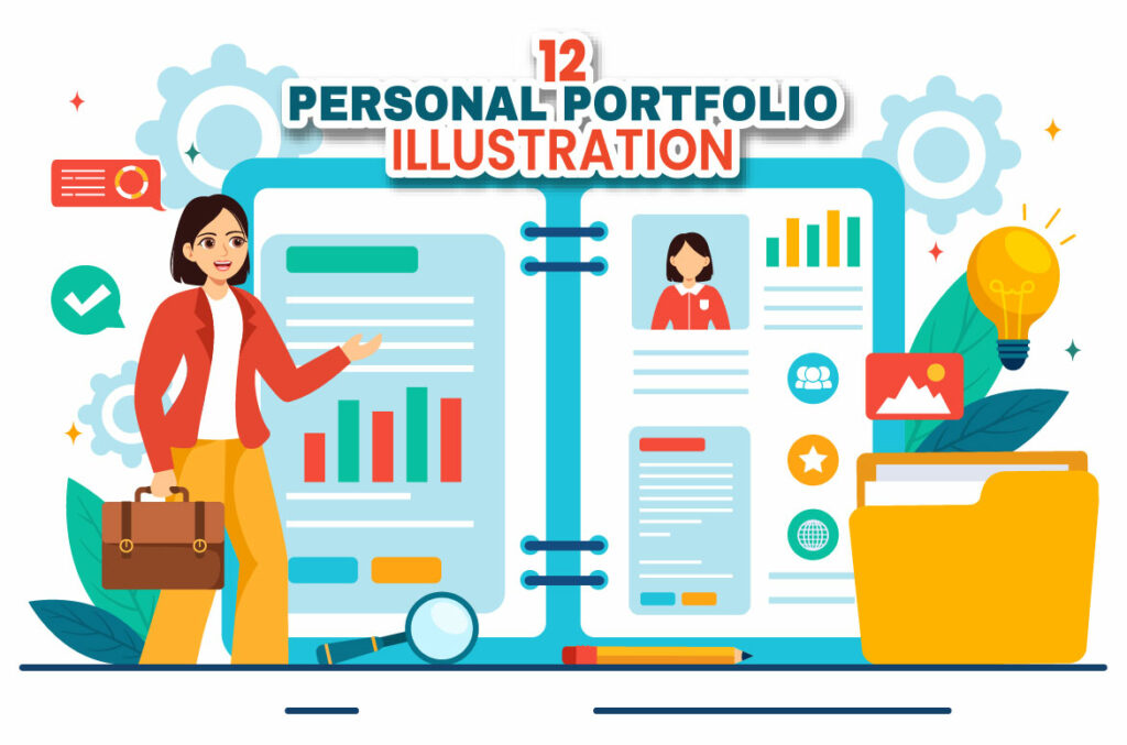 12 Personal Portfolio Illustration - MasterBundles