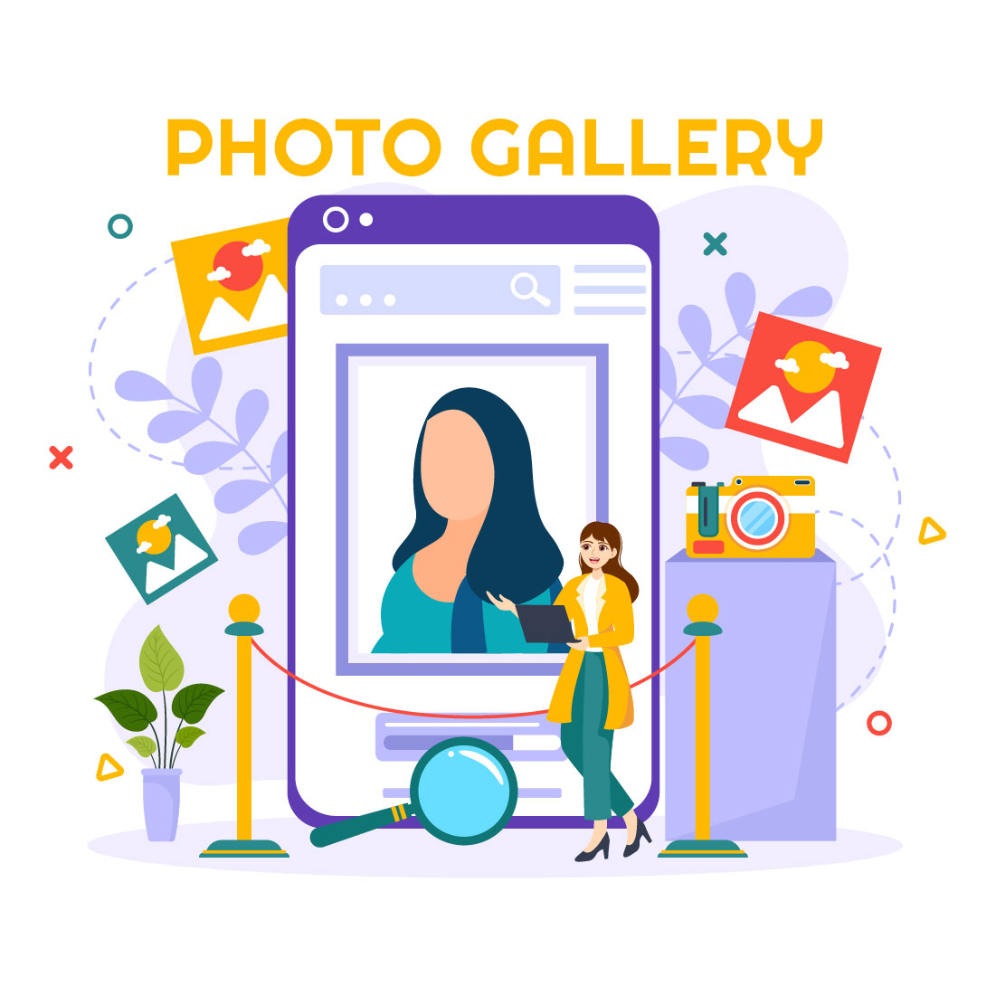 10 Photo Gallery Illustration preview image.