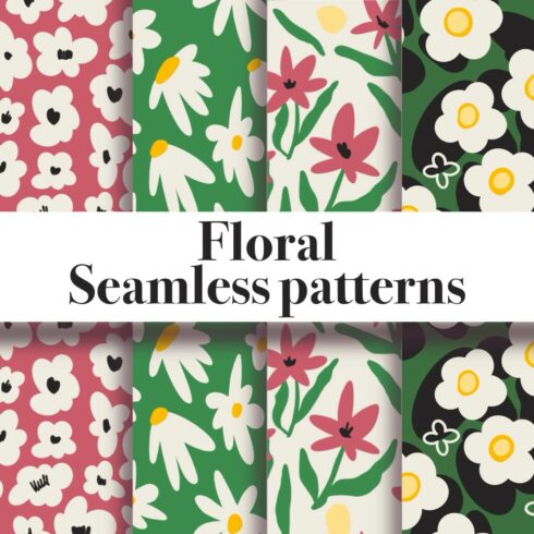 Floral Seamless patterns cover image.