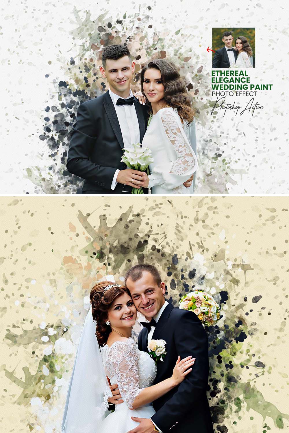 Ethereal Elegance Wedding Paint pinterest preview image.