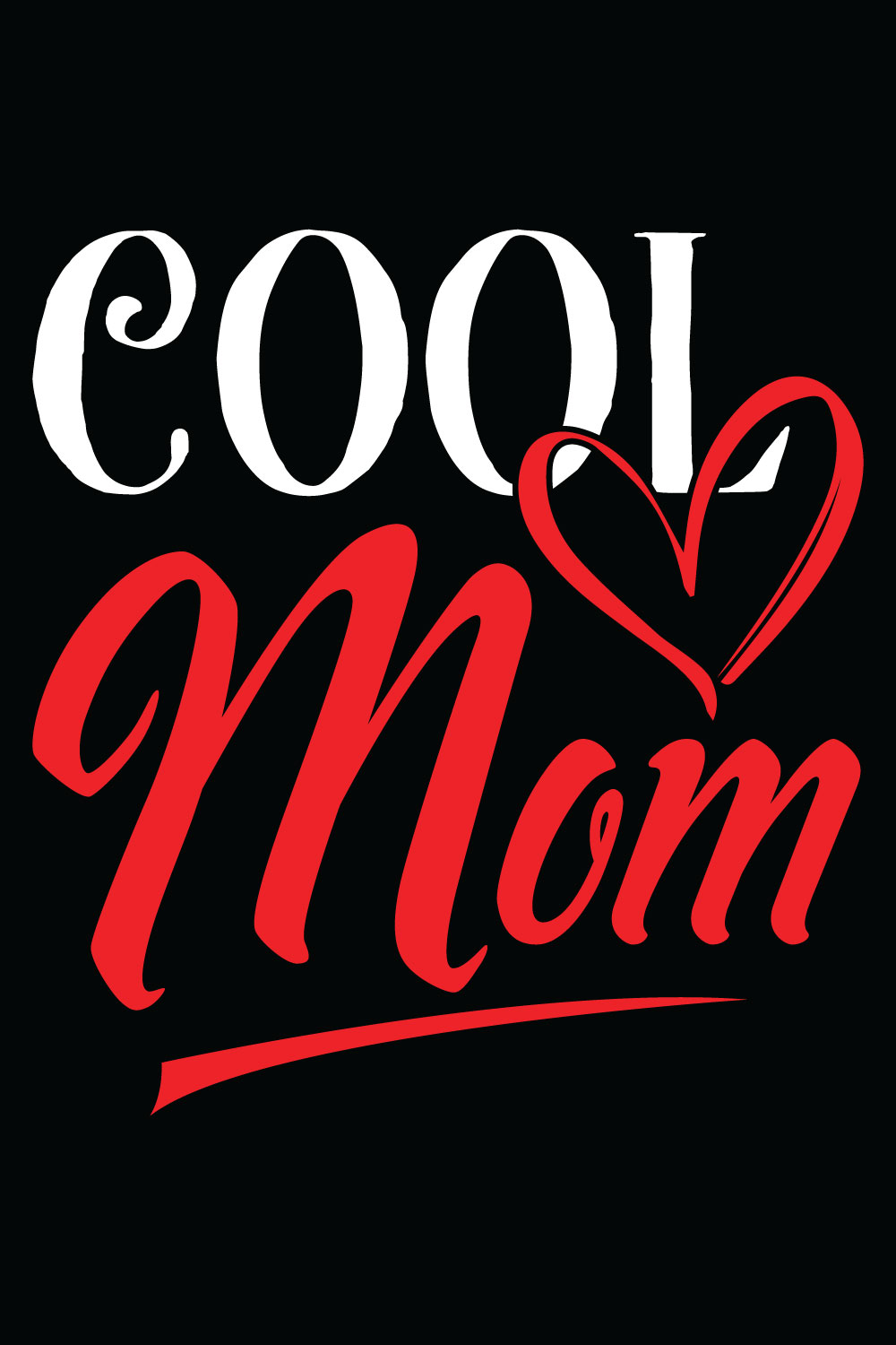 Cool Mom T-Shirt Design pinterest preview image.