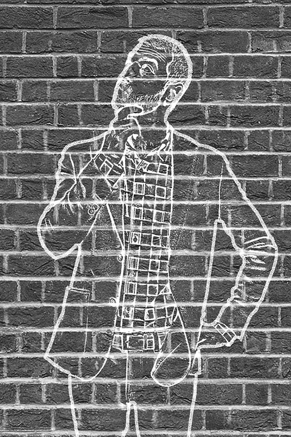 Chalk Sketch Drawing Photoshop Action pinterest preview image.
