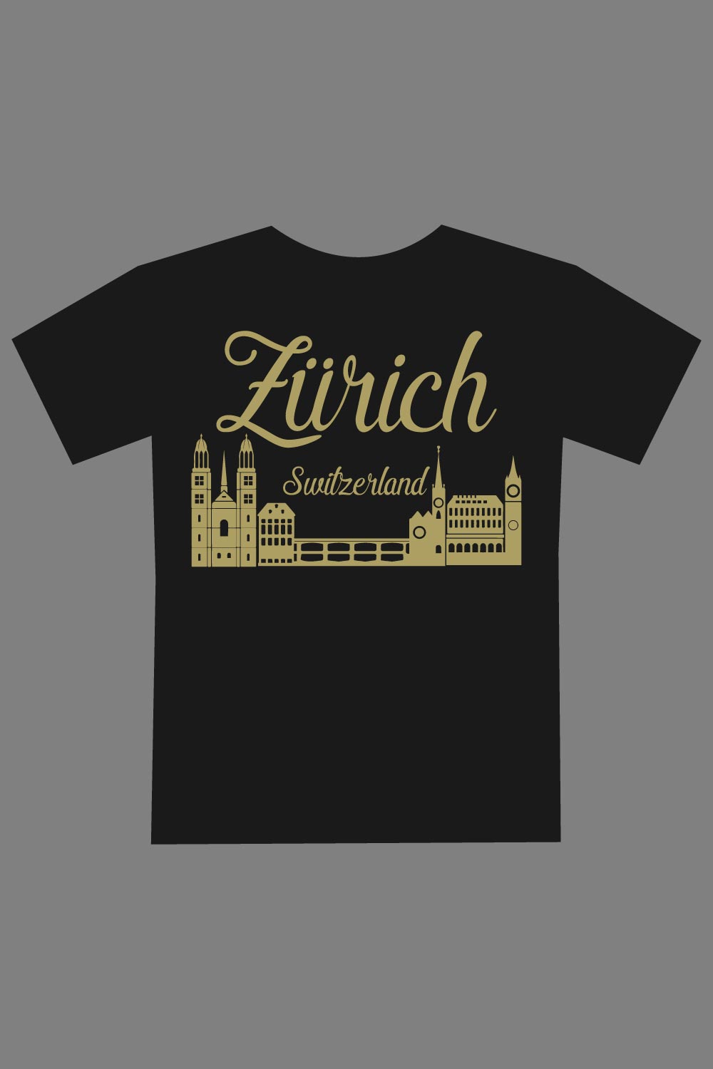 For a festival in Zurich, Switzerland, you might want your T-shirt design to capture the essence of the city and the event pinterest preview image.