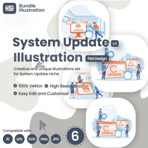 Illustration of System Update 1 cover image.