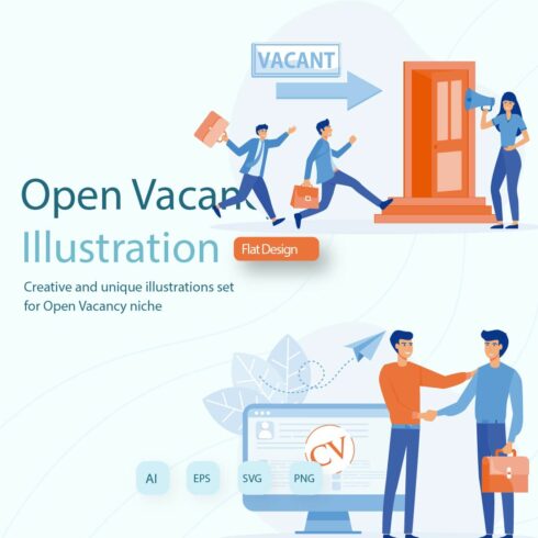 Job Opening Illustration Design cover image.