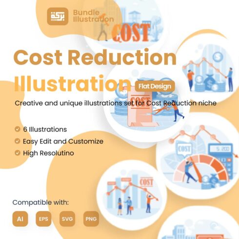 6 Illustrations Related to Cost Reduction cover image.