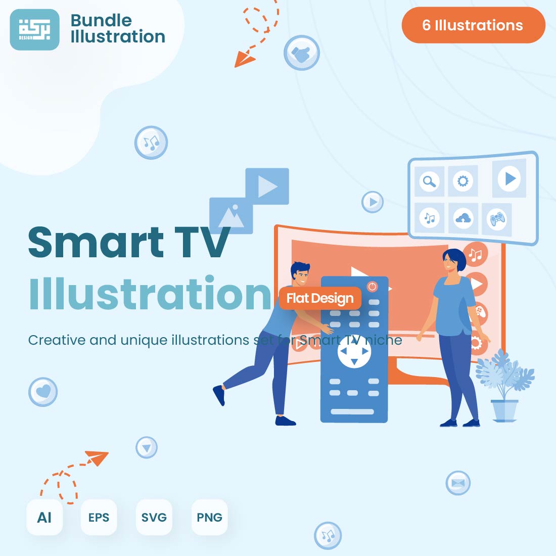 Illustration Design Smart TV cover image.