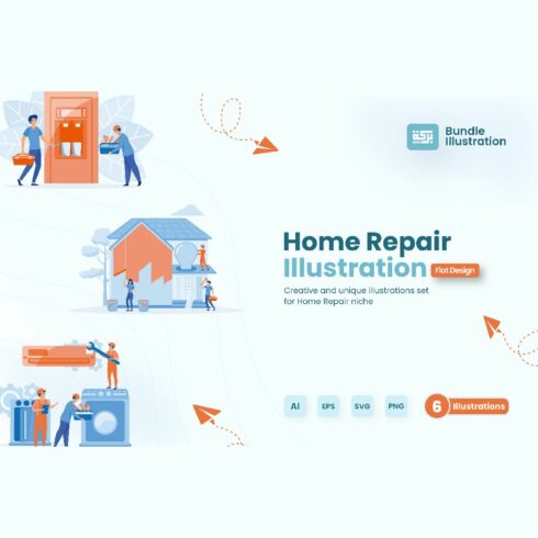 Illustration Design Explaining Home Improvement cover image.