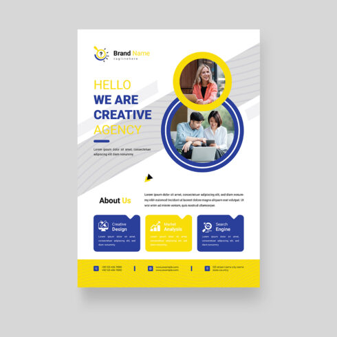 Creative Business Flyer Template cover image.