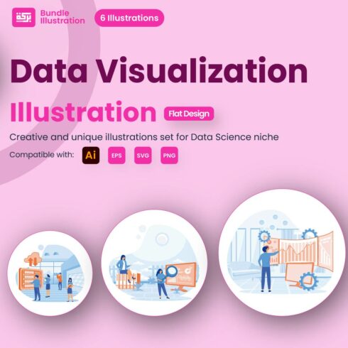 Illustration of Data Visualization cover image.