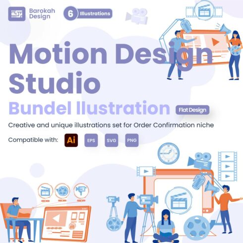 Illustration of Motion Design Studio Concept cover image.