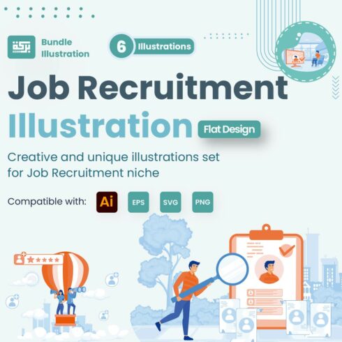Illustration of Job Recruitment Process cover image.