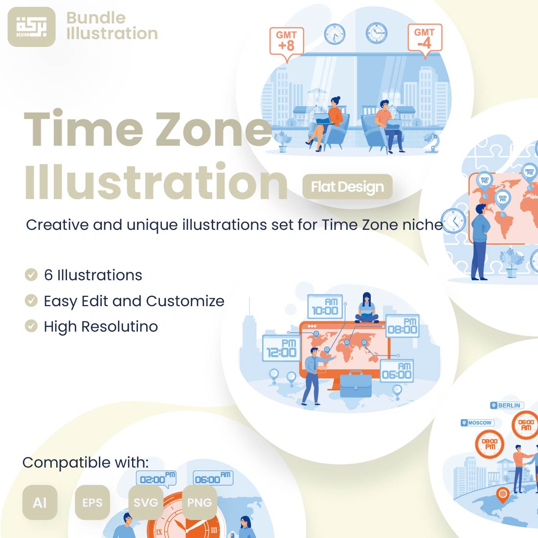 *Design Illustration of Time Zone cover image.