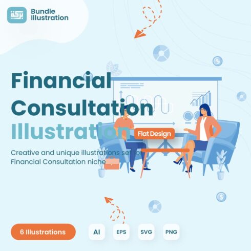 Financial Consultation Illustration Design cover image.