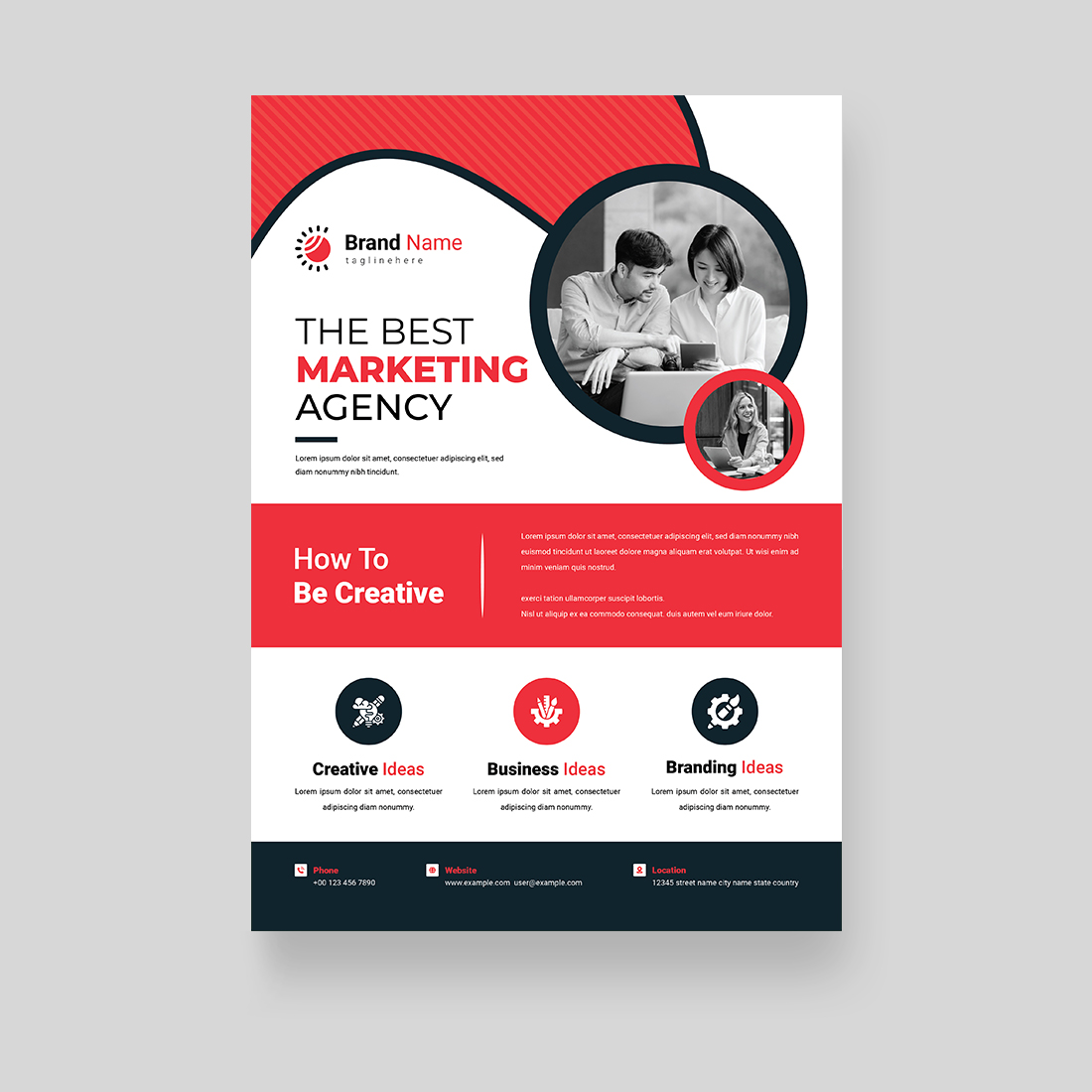 Digital Marketing Flyer Template cover image.