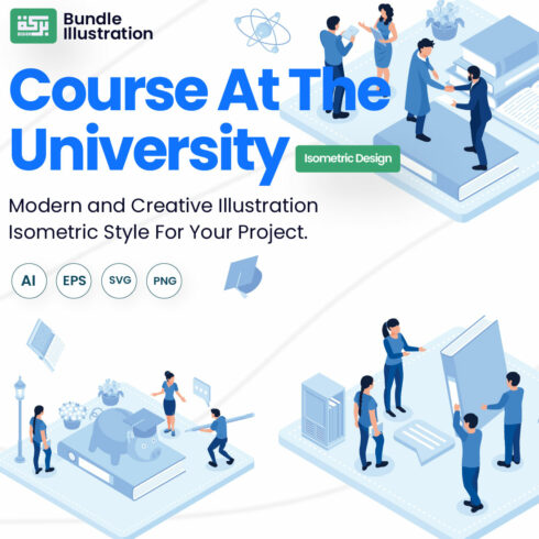 Course At The University Illustration Design cover image.