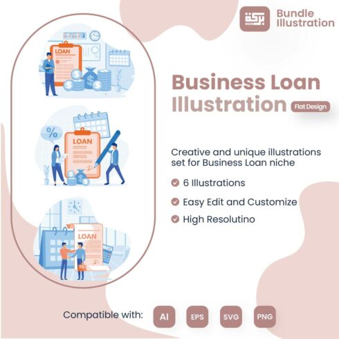 Design Illustration of Business Loan cover image.