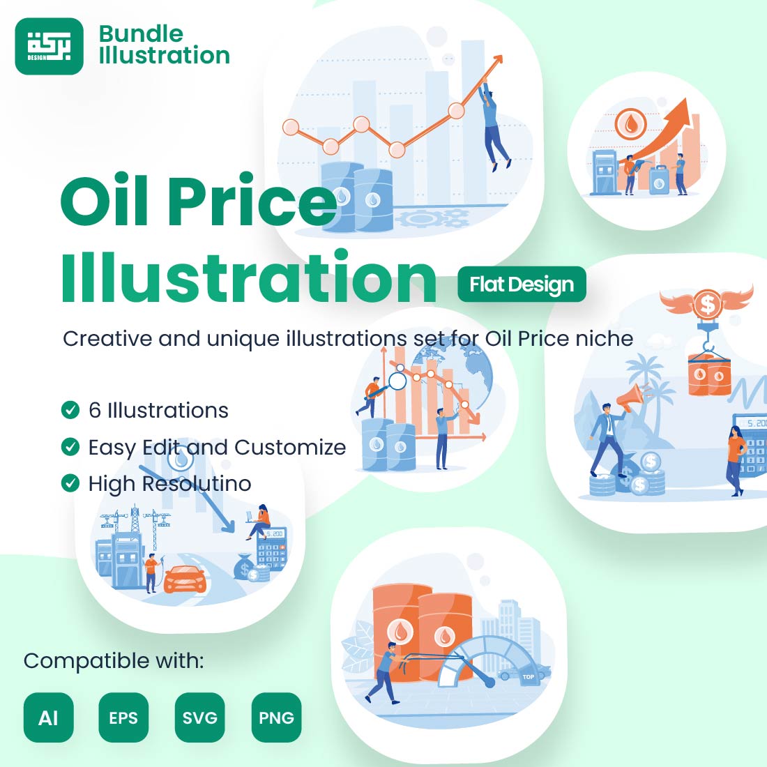 Design Illustration of Oil Price cover image.