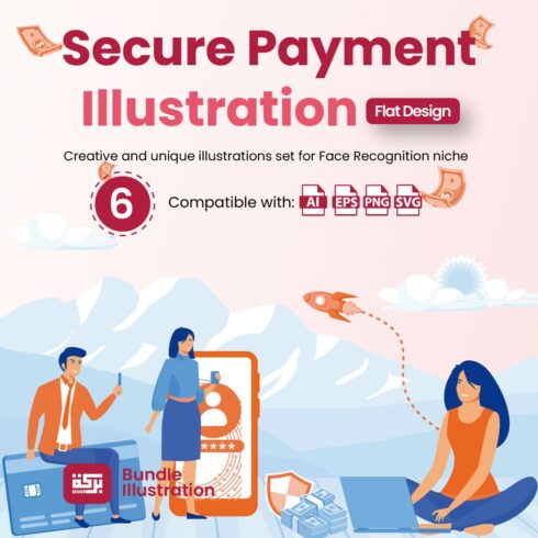 Illustration Design for the Use of Secure Payment cover image.