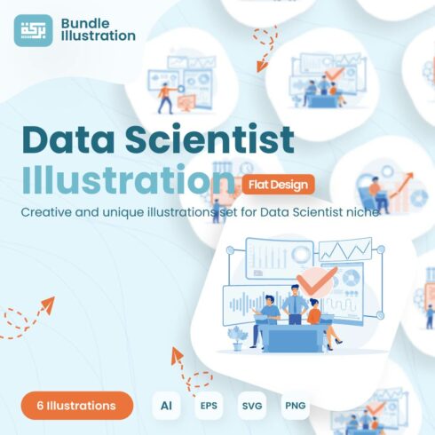 Data Scientist Illustration Design cover image.