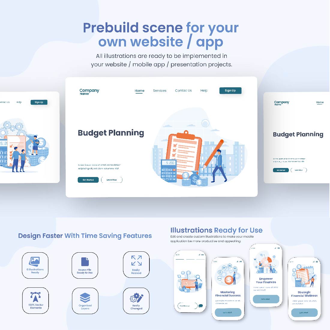 Illustration Design for the Use of Budget Planning preview image.