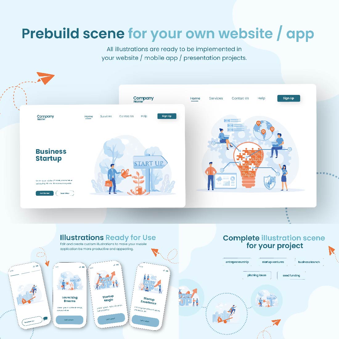 Illustration Design Business Startup preview image.