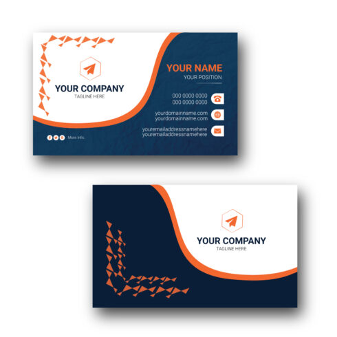 Corporate business card template cover image.