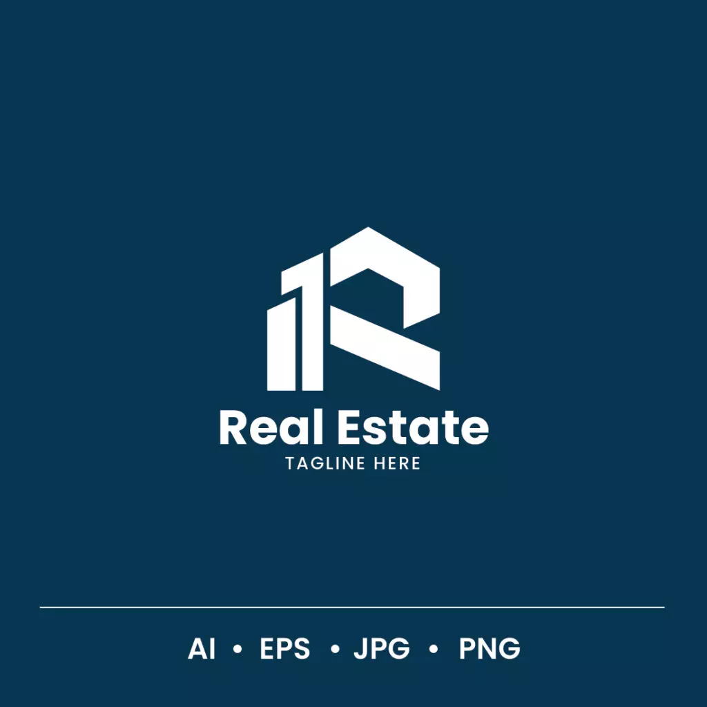 Real Estate R Icon R Letter Real Estate Logo - MasterBundles